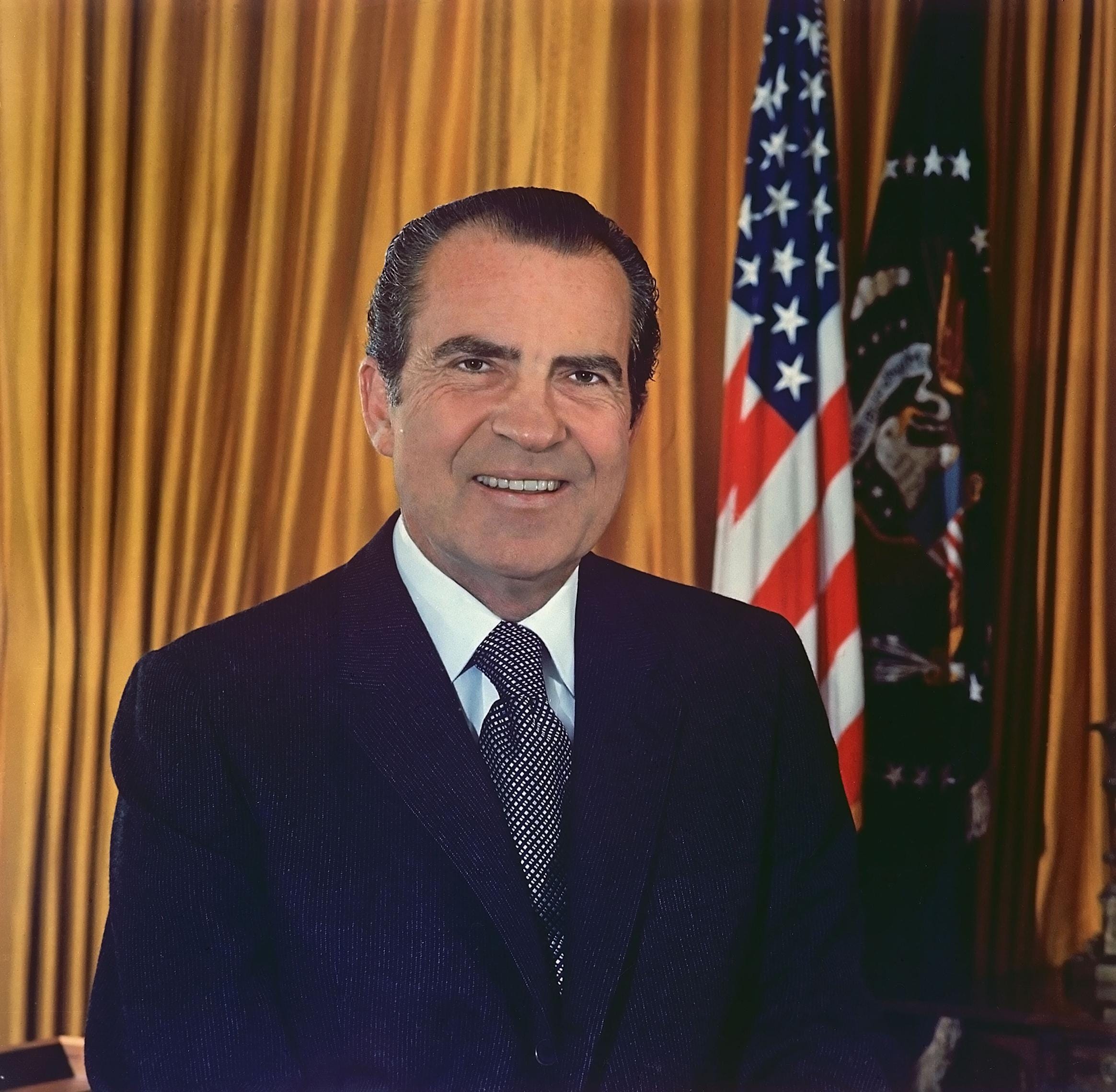 Richard M Nixon Original Portrait Print Poster