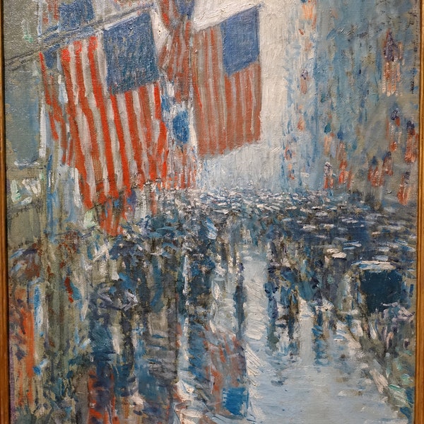 Childe Hassam - Rainy Day Fifth Avenue Print Poster