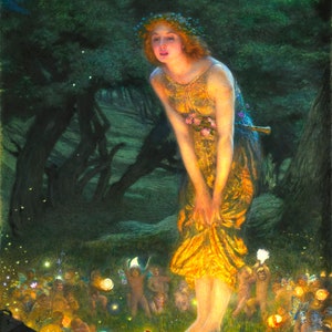 Midsummer Eve Edward Robert Hughes 1908 Print Poster