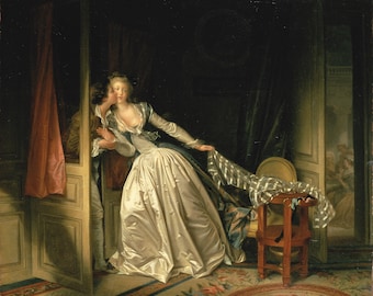 The Stolen Kiss By Jean Honore Fragonard Print Poster