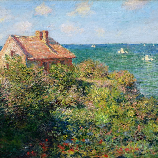 Fisherman's Cottage At Varengeville By Claude Monet