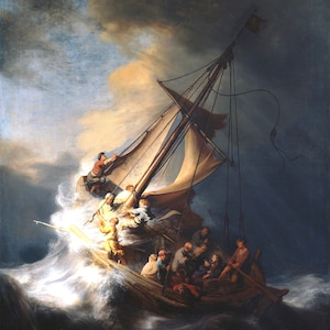 La tormenta en el mar de Galilea de Rembrandt Van Rijn Descarga digital