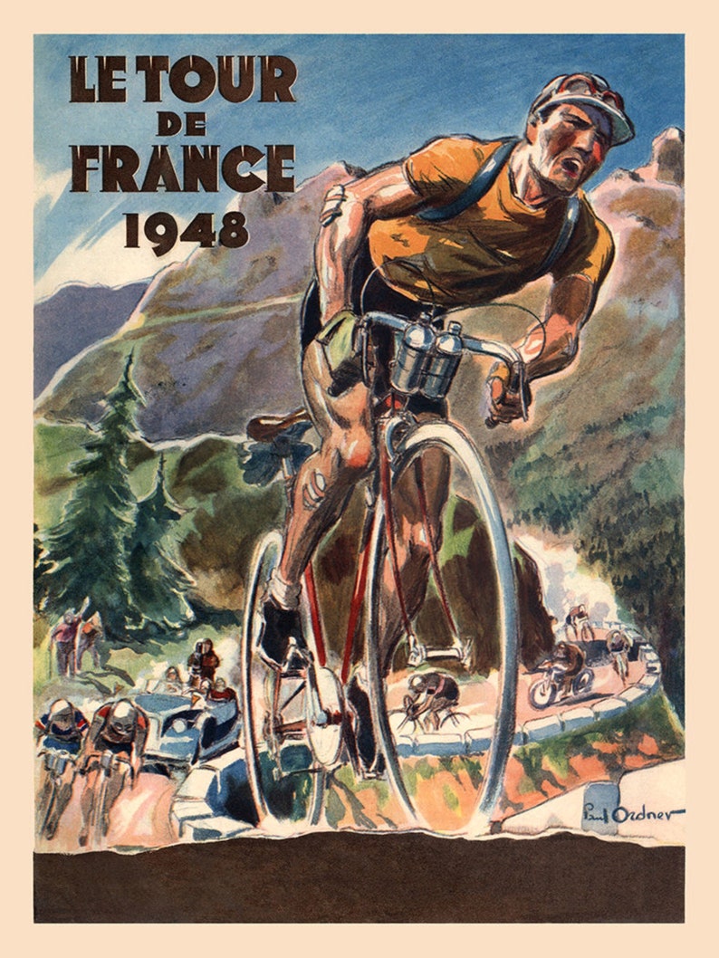 Le Tour De France 1948 Print Poster image 1