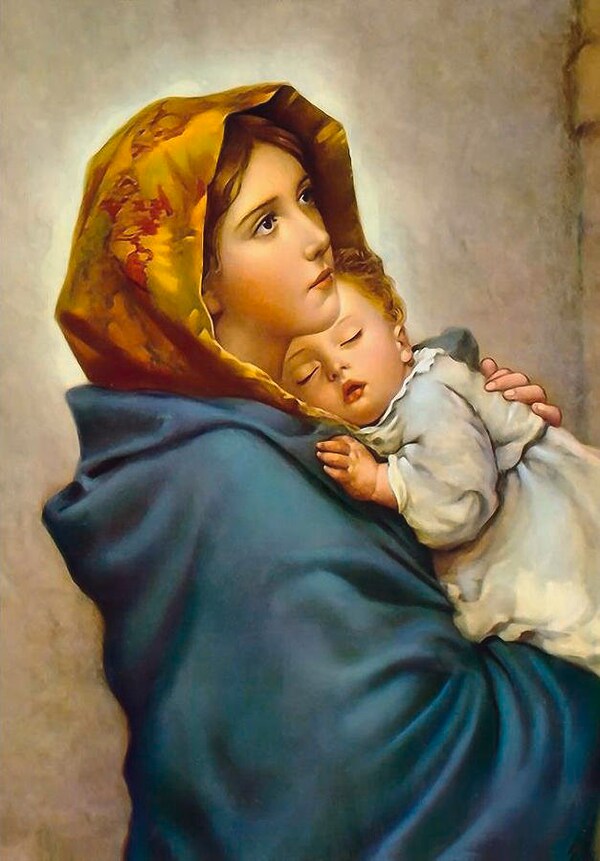Immaculate Heart of Mary POSTER A4 Our Lady Virgin Mary Print Catholic ...