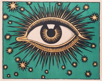 All Seeing Eye - Hygiene Convention Dresden Advert Print Poster