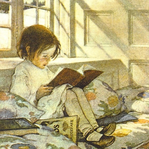 Jardim de versos da criança por Jessie Wilcox Smith Imprimir pôster