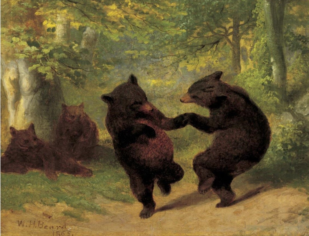 Dancing Bears(ウィリアム ホルブルック ベアード)熊 ポスター il_1080xN.3936496802_h76q.jpg