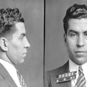 Lucky Luciano Mugshot Print Poster