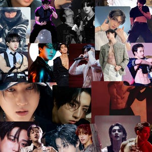 May include: A set of three ceramic mugs with a speckled, cream-colored glaze. Each mug features a different hand-painted design: a blue and green leaf, a yellow flower, and a red berry. The mugs have a simple, rounded shape.