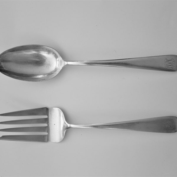 S. Kirk and Son Inc. Salad Serving Set (Spoon and Fork) Old Maryland Plain Style