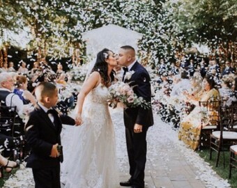 Send Off Dried Flowers 45-90 GUESTS RUSH Dry flower confetti Eco Friendly Confetti and wedding exit Wild Flowers Biodegradable