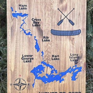 Grande cartello di viaggio BWCA personalizzato