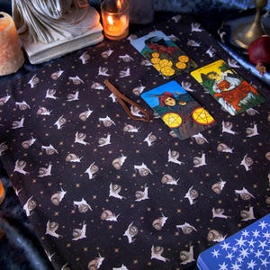 Star Snails Tarot Wrap Tarot Spread Cloth Tarot Reading Cloth Handmade