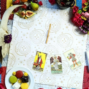Celestial Bodies Tarot Wrap Tarot Spread Cloth Tarot Reading Cloth Handmade