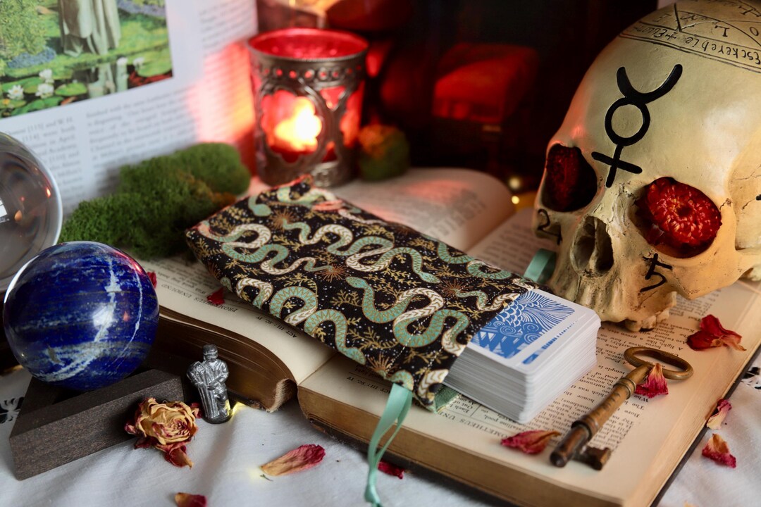 Small Mystic Snakes Mini Tarot Deck Bag Oracle Bag Rune Bag Dice Pouch ...