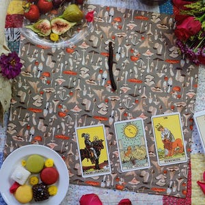 Forest Fungi Tarot Wrap Tarot Spruchtuch Tarot Lesetuch Handgemacht