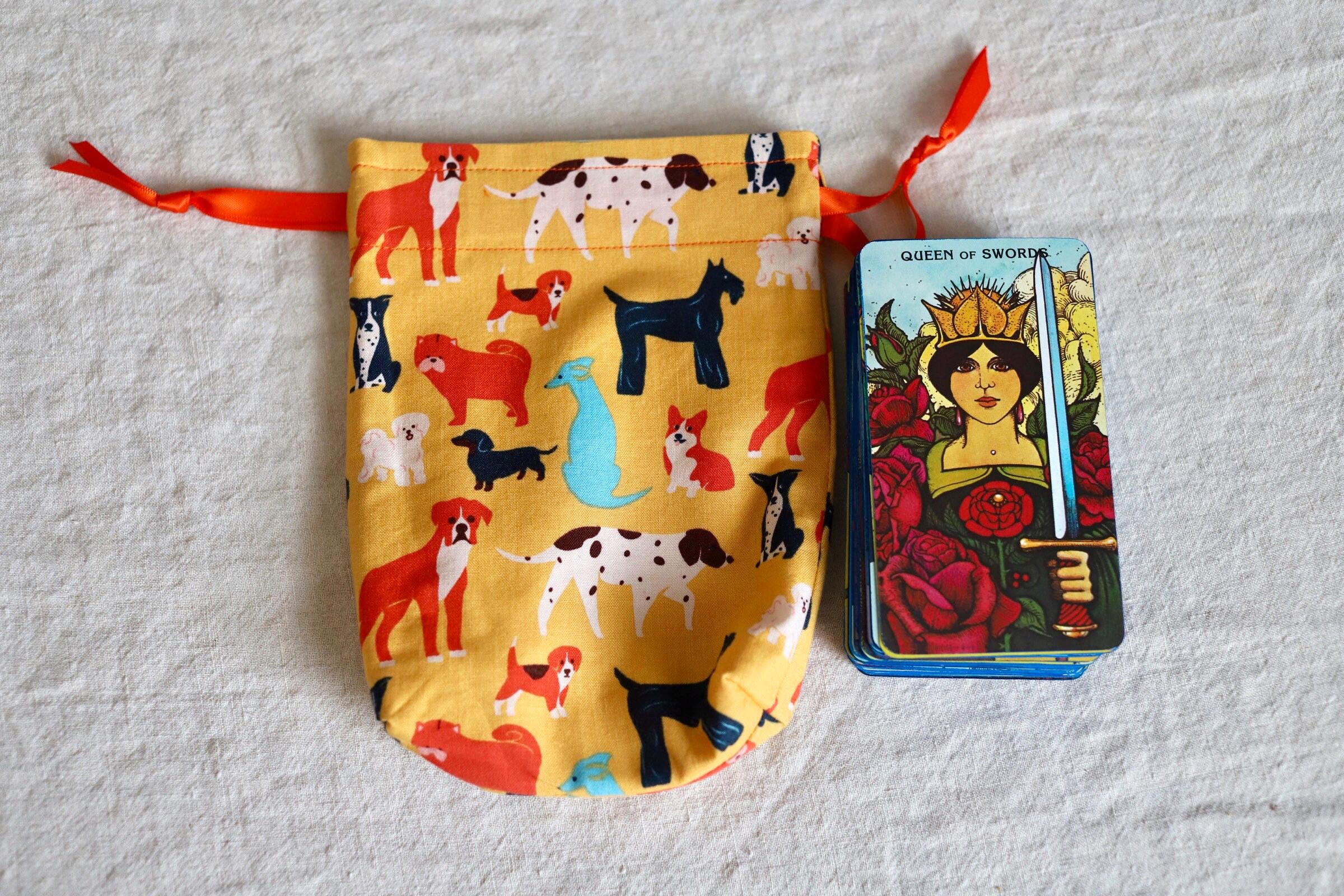 Sac De Tarot Pochette Avec Cordon - Protection Élégante Pour Cartes Oracle Et Runes