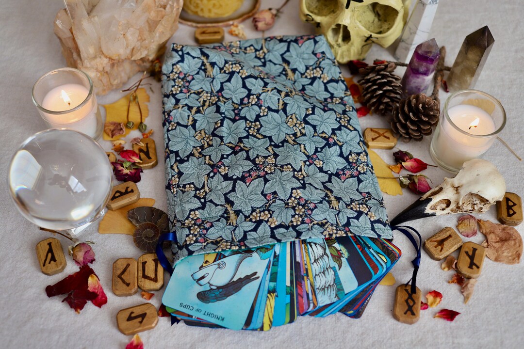 Large William Morris Bramble Tarot Bag Oracle Bag Rune Bag Fully Lined ...