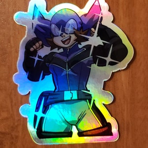Kid Melee 3&quot; holographic sticker