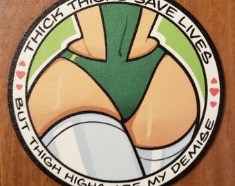 Salvadora "Thick Thighs Save Lives" Coaster