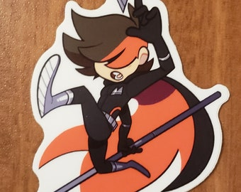 Finch 3" sticker