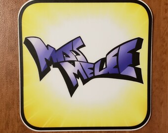 Miss Melee logo 3" sticker