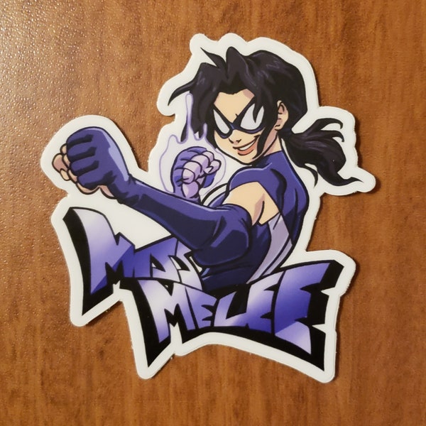 Miss Melee Power Punch 3" sticker