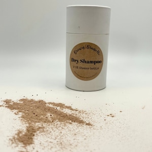 Dry Shampoo- Brown/Brunette- Shaker Bottle-Natural-Healthy-