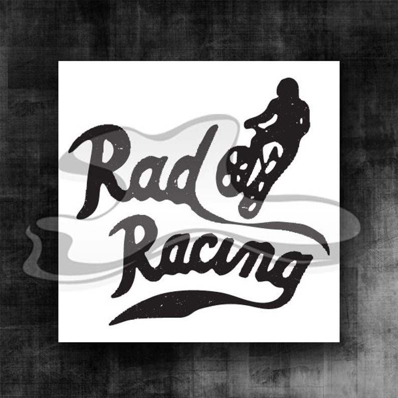 Distressed Rad Racing Vector SVG Artwork - Etsy