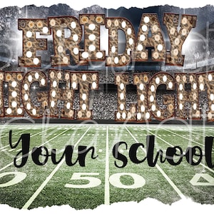 friday night lights png/htv/sublimation png/school spirit/football png/football shirt