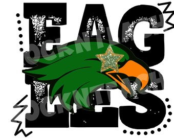 Eagles mascot png, eagles sublimation png, bright mascot png, school pride