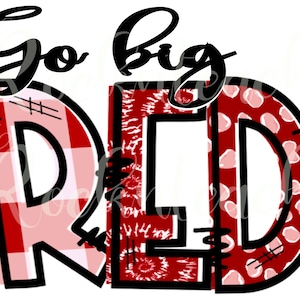 Go big red png, red football png, football download