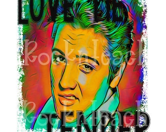 Elvis Presley love me tender plik cyfrowy/plik sublimacji/walentynkowy png