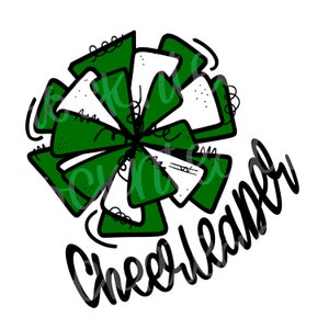 cheerleader school cheer png digital file/ cheerleader sublimation download
