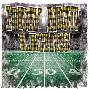 friday night lights png/htv/sublimation png/school spirit/football png/football shirt/buffal plaid