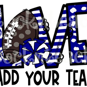 Football png, cheerleading png, love football sublimation