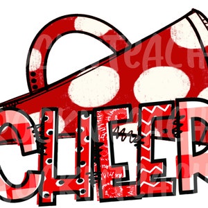 cheerleader school cheer png digital file/ cheerleader sublimation download
