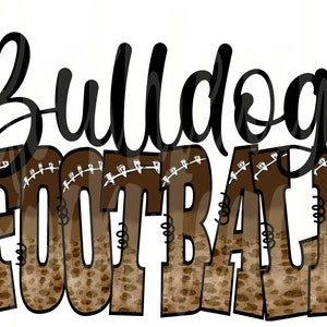 Bulldog football png, football png, bulldog sublimation png