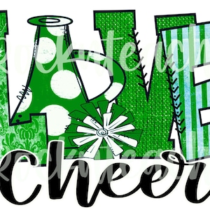 cheerleader school cheer png digital file/ cheerleader sublimation download