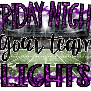 friday night lights png/htv/sublimation png/school spirit/football png/football shirt