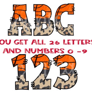 basketball doodle letters, basketball png letters, basketball clipart images, basketball alphabet png