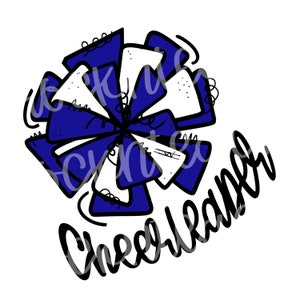cheerleader school cheer png digital file/ cheerleader sublimation download
