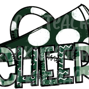 cheerleader school cheer png digital file/ cheerleader sublimation download