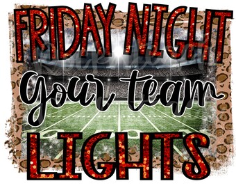 friday night lights png/htv/sublimation png/school spirit/football png/football shirt
