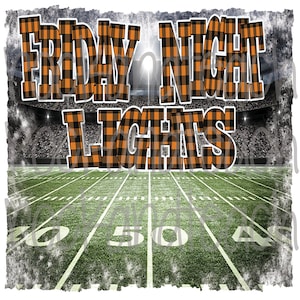 friday night lights png/htv/sublimation png/school spirit/football png/football shirt/buffal plaid
