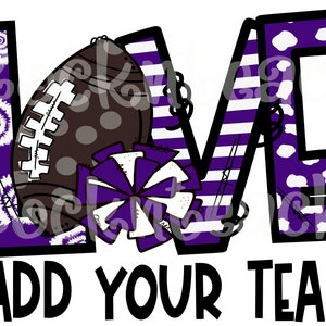 Football png, cheerleading png, love football sublimation