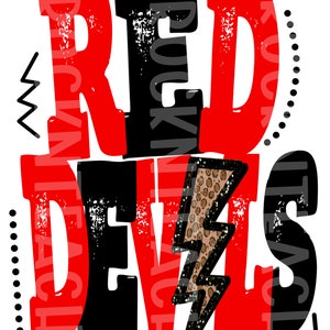 Red Devils Png, Red Devils football Png, Red Devils mascot Png, Red Devils sublimation