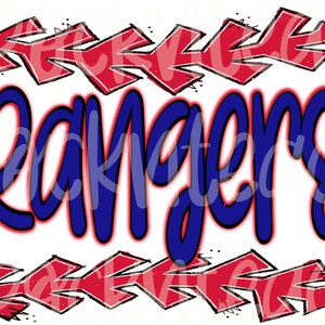Rangers baseball rainbow png, rangers png, rangers sublimation