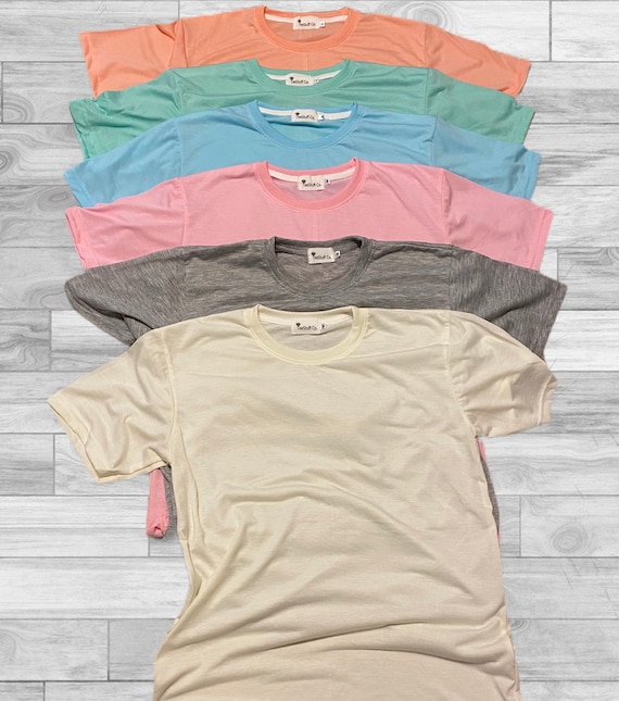 Soft Sublimation shirt Colored Sublimation Blanks cotton | Etsy