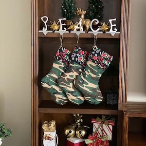Camo Christmas Stocking Set